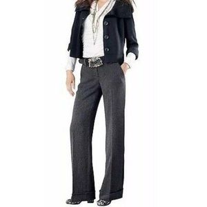 CAbi Speckle Flecked Wide Leg Trouser Pants 10